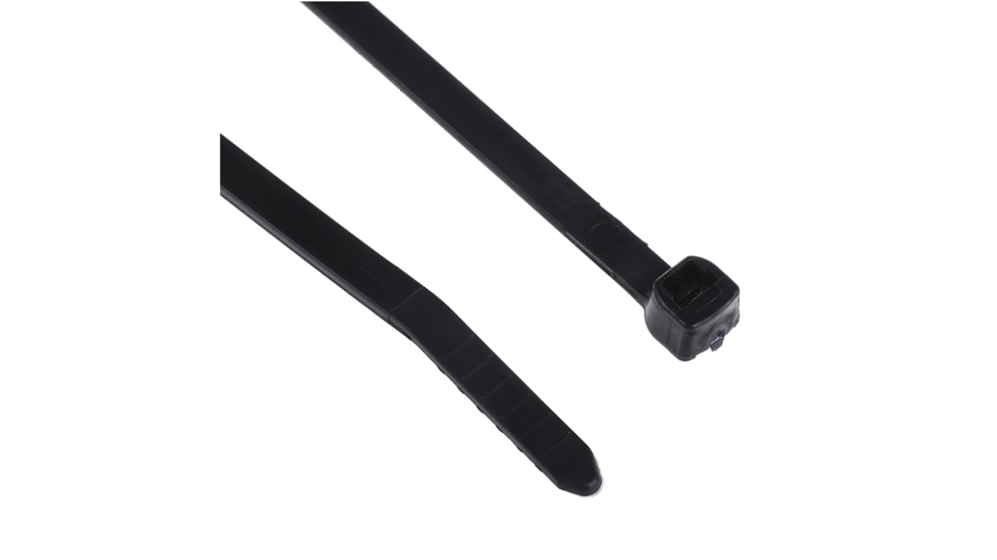 Thomas & Betts Cable Ties, 368mm x 4.8 mm, Black Nylon, Pk-100