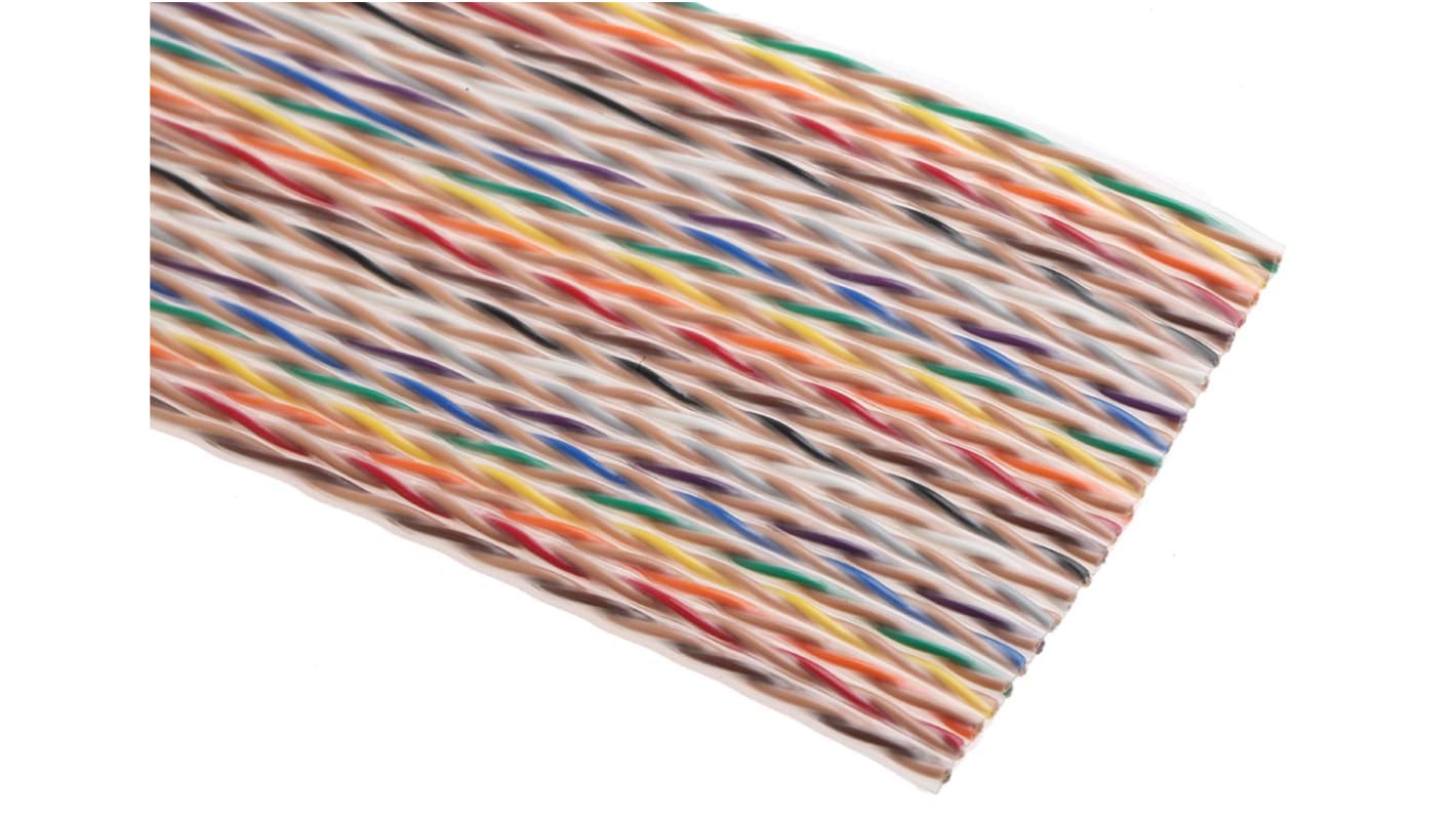 RS PRO Ribbon Cable, 50-Way, 1.27mm Pitch