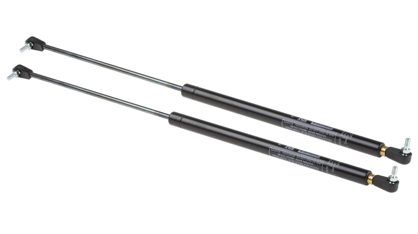Camloc Steel Gas Strut, with Ball & Socket Joint, End Joint, 440.0mm Extended Length, 200.0mm Stroke Length