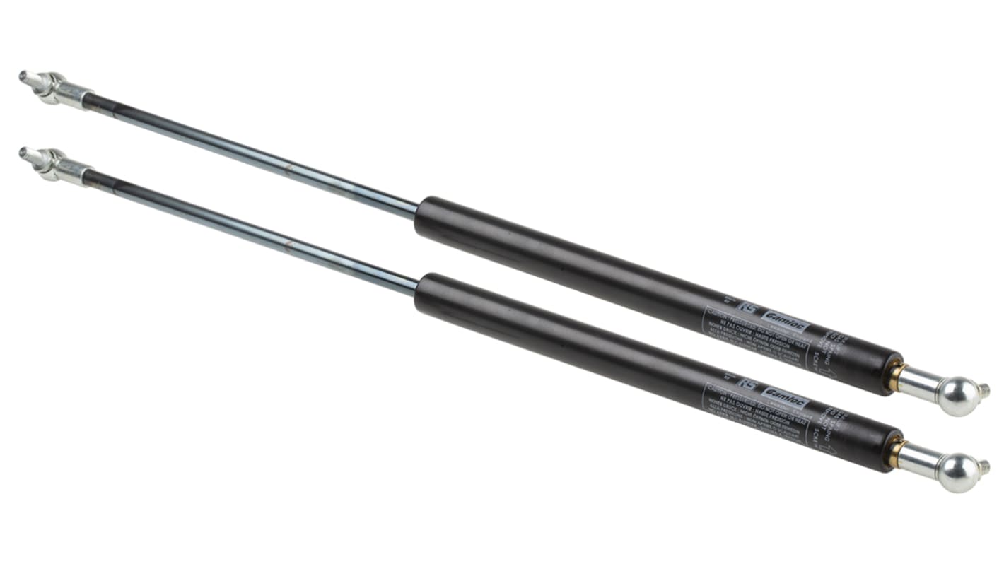 Camloc Steel Gas Strut, with Ball & Socket Joint, End Joint, 545.0mm Extended Length, 250.0mm Stroke Length