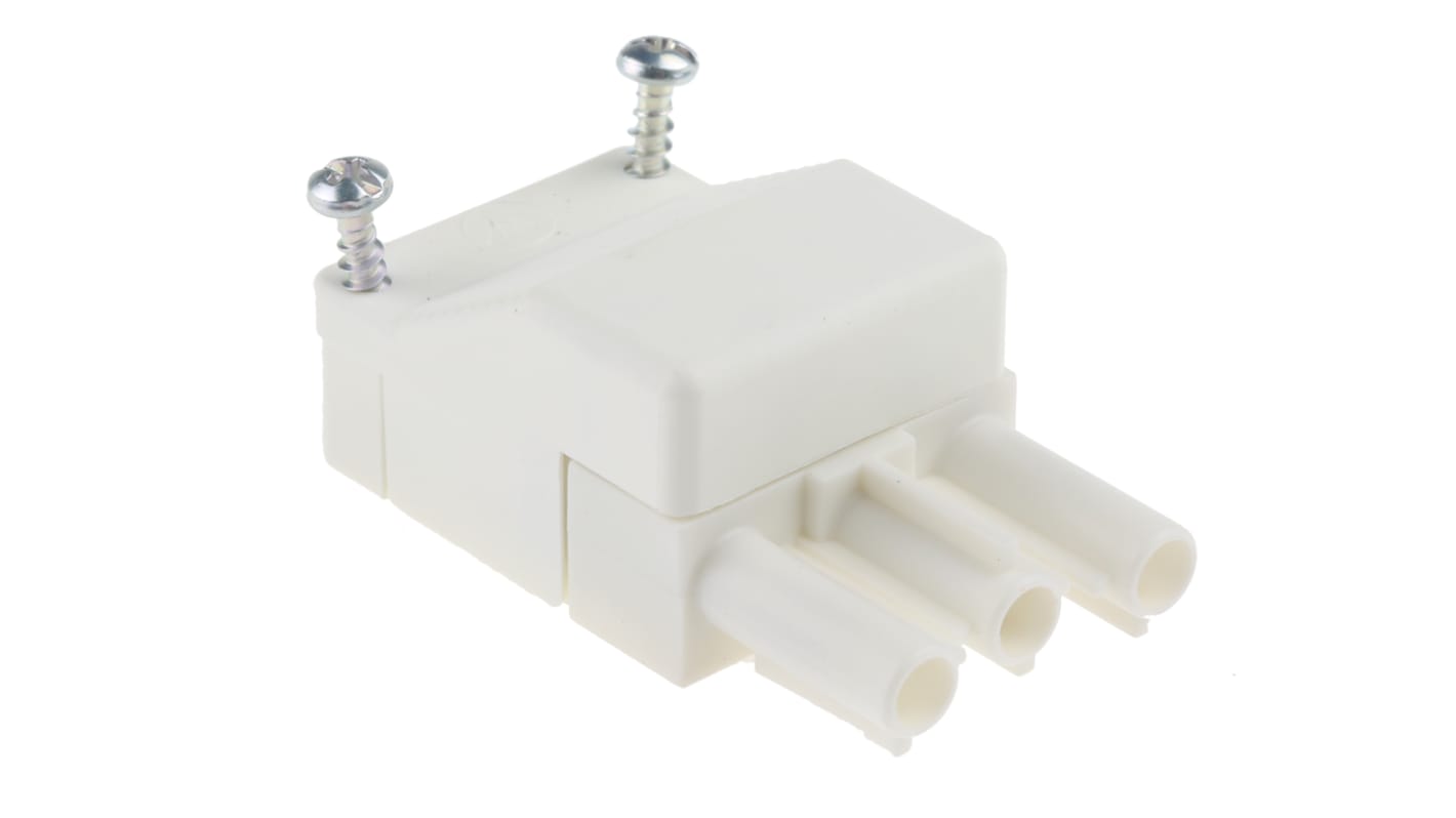 Wieland ST18 Series Connector, 3-Pole, Male, 16A, IP20