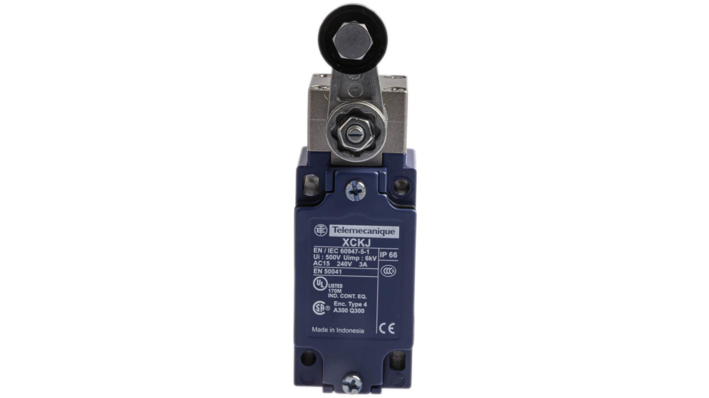 Telemecanique Sensors OsiSense XC Series Lever Limit Switch, NO/NC, IP66, SPDT, Metal Housing, 600V ac Max, 10A Max