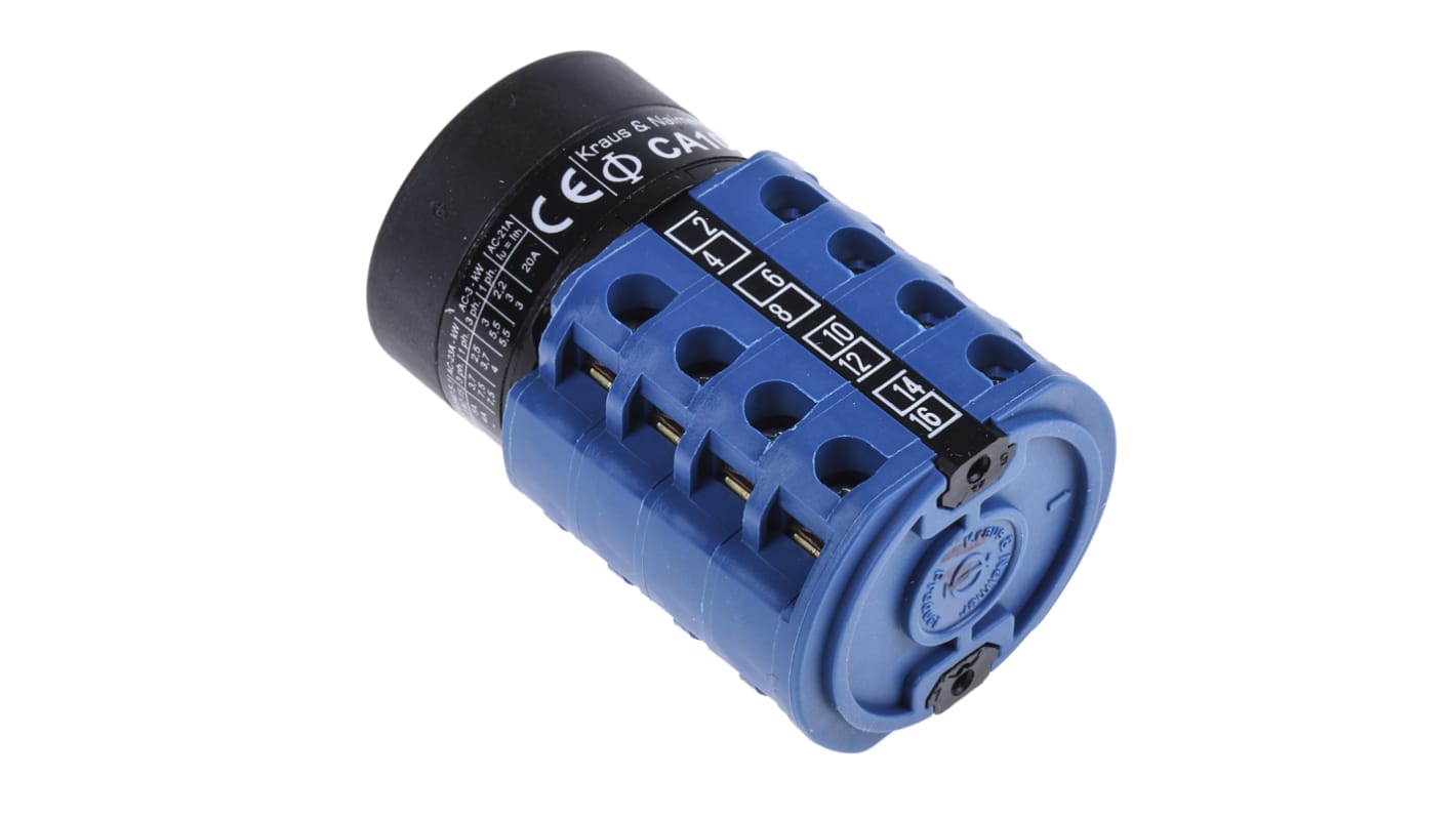 Interruttore Cam Kraus & Naimer CA10.A223/GBA001.*FT 4P, 2 posizioni, 20A