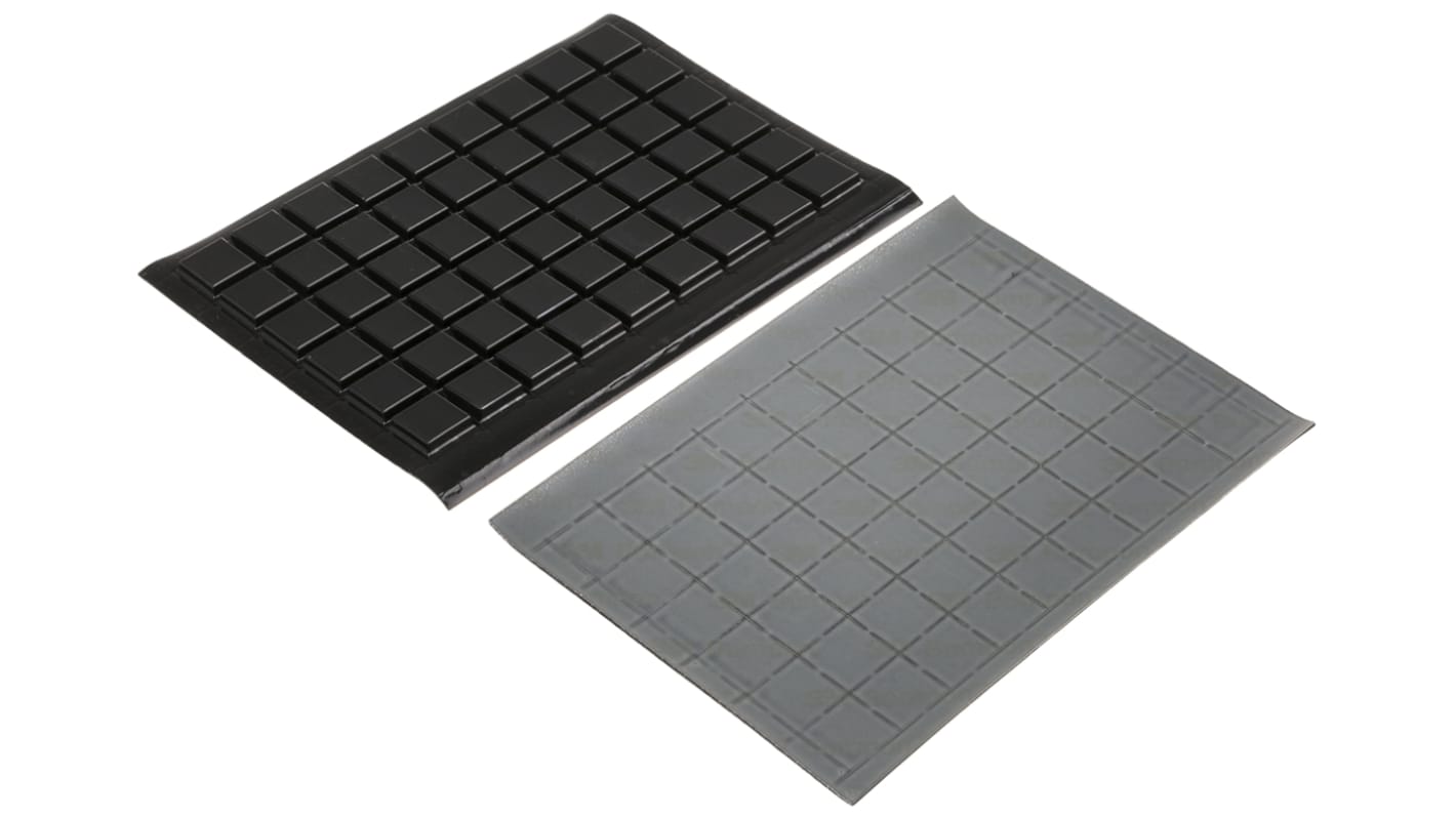 3M Tapered Square PUR Self Adhesive Feet, 10.4mm diameter 10.4mm width x 10.4mm length x 2.5mm height