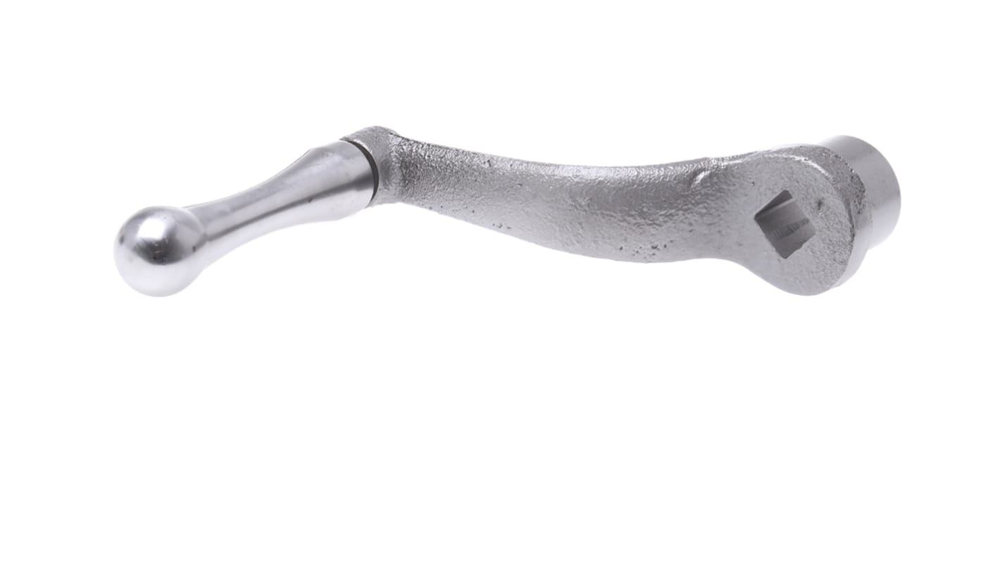 RS PRO Steel Revolving Crank Handle 100mm Radius