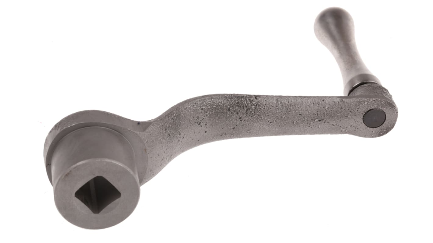 RS PRO Steel Revolving Crank Handle 125mm Radius