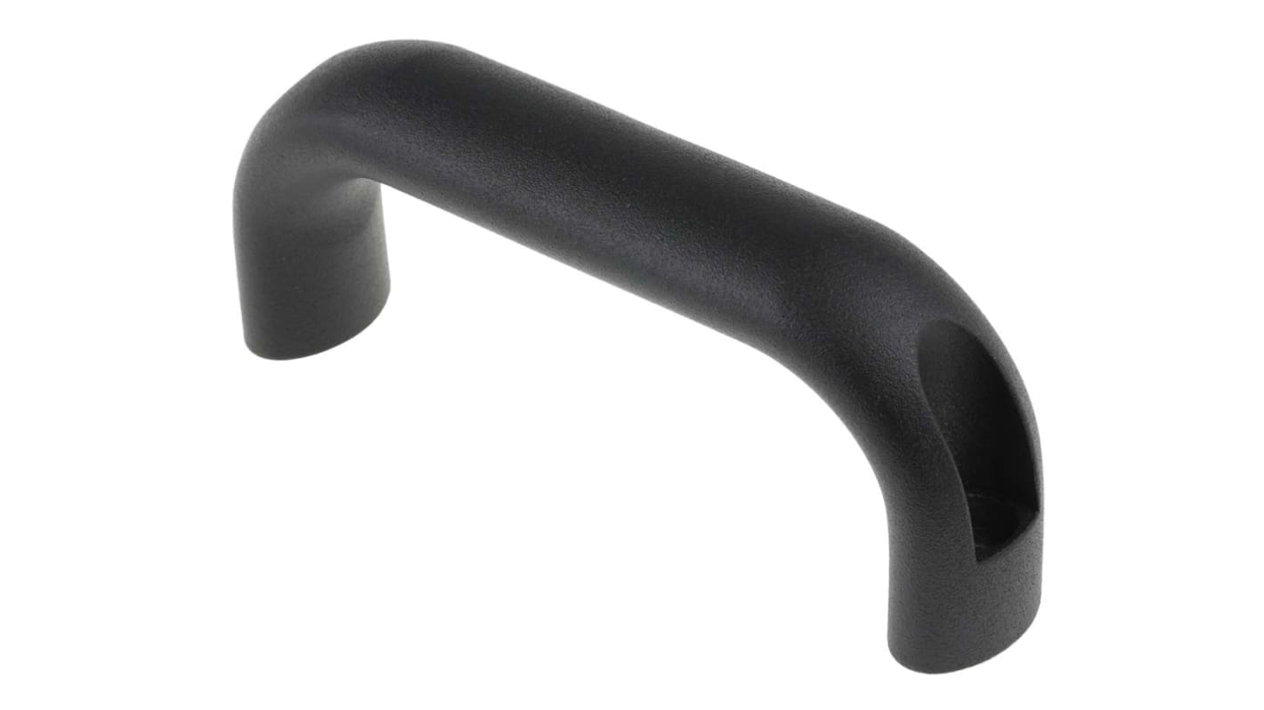 RS PRO Black Aluminium Handle 53 mm Height, 26mm Width, 130mm Length