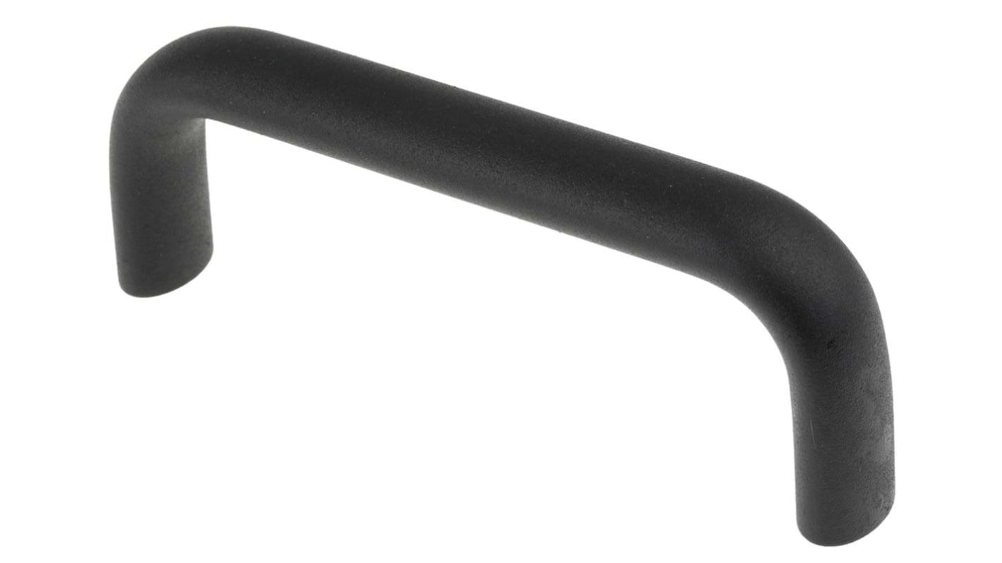 RS PRO Black Aluminium Handle 51 mm Height, 20mm Width, 141mm Length