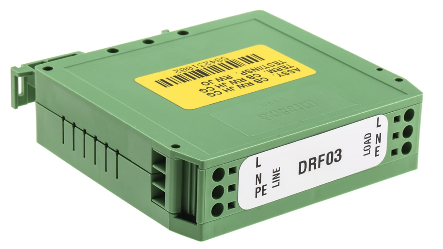 Roxburgh EMC RFIフィルタ, 3A, 250 V ac, 単相 DINレール
