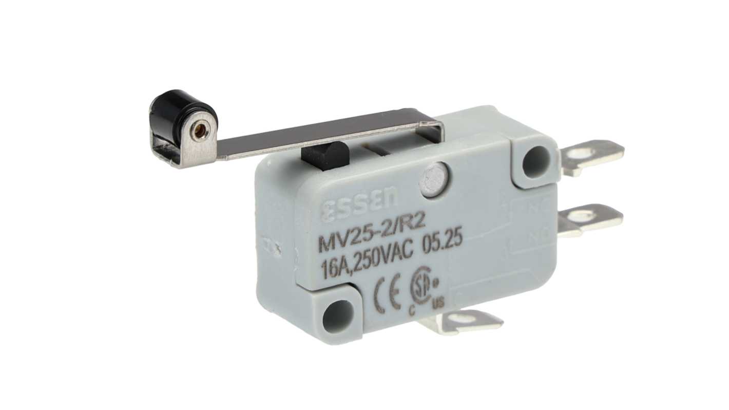 Łącznik Micro z długą dźwignią z rolką RS PRO Lutowanie Błyskawiczny IP40