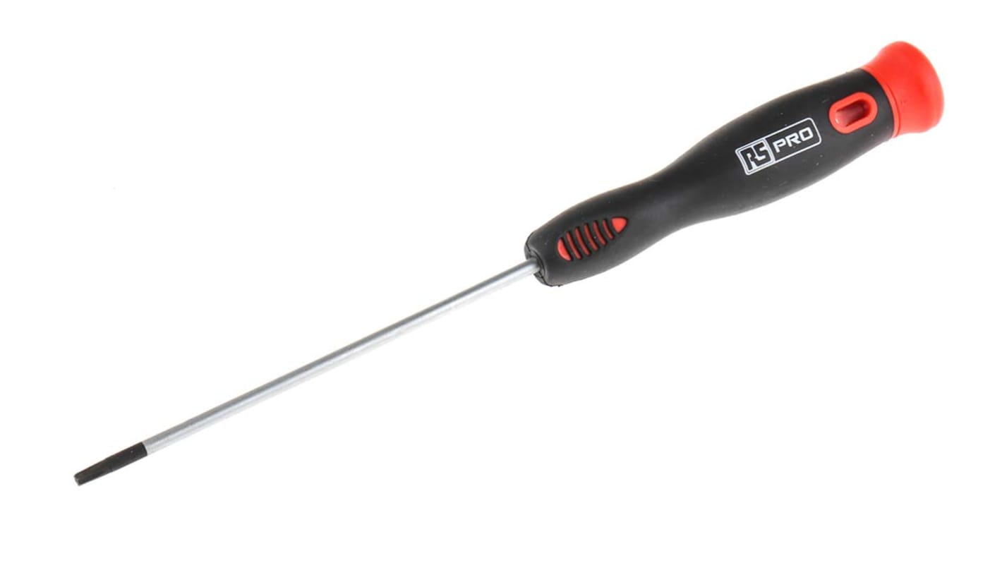 RS PRO Torx Precision Screwdriver, T10 Tip, 100 mm Blade, 210 mm Overall