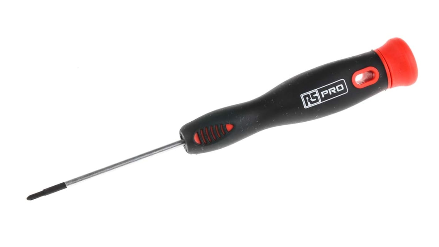 RS PRO Phillips Precision Screwdriver, PH00 Tip, 60 mm Blade, 170 mm Overall