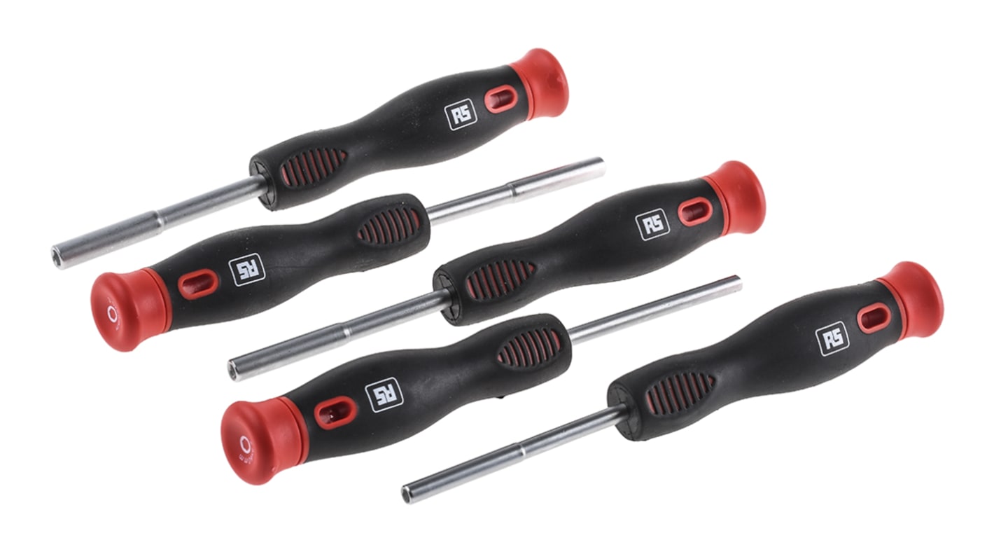 RS PRO Nut Spinner Precision Screwdriver Set 5 Piece