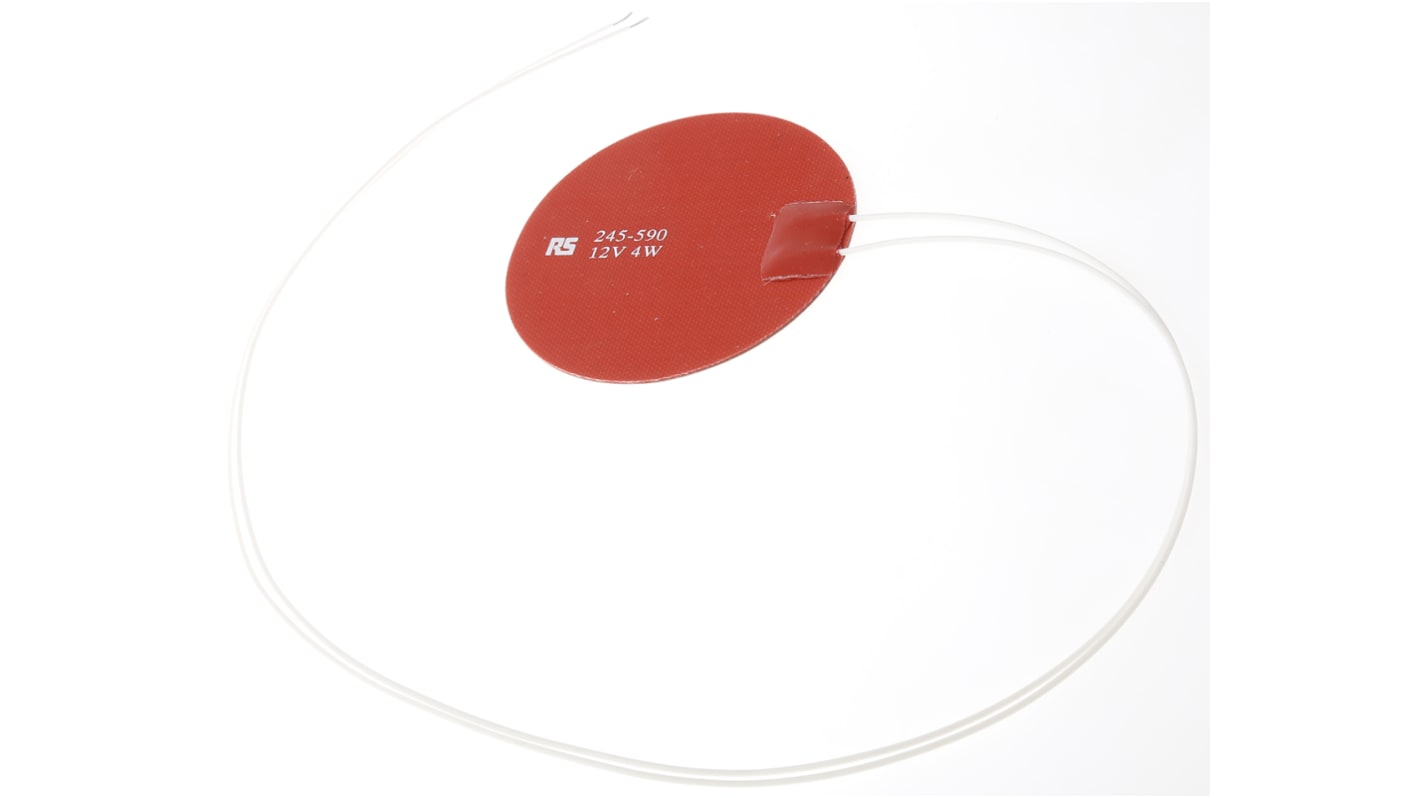 RS PRO Heizmatte, Kreis 4 W +200°C, ø 75mm, 12 V dc