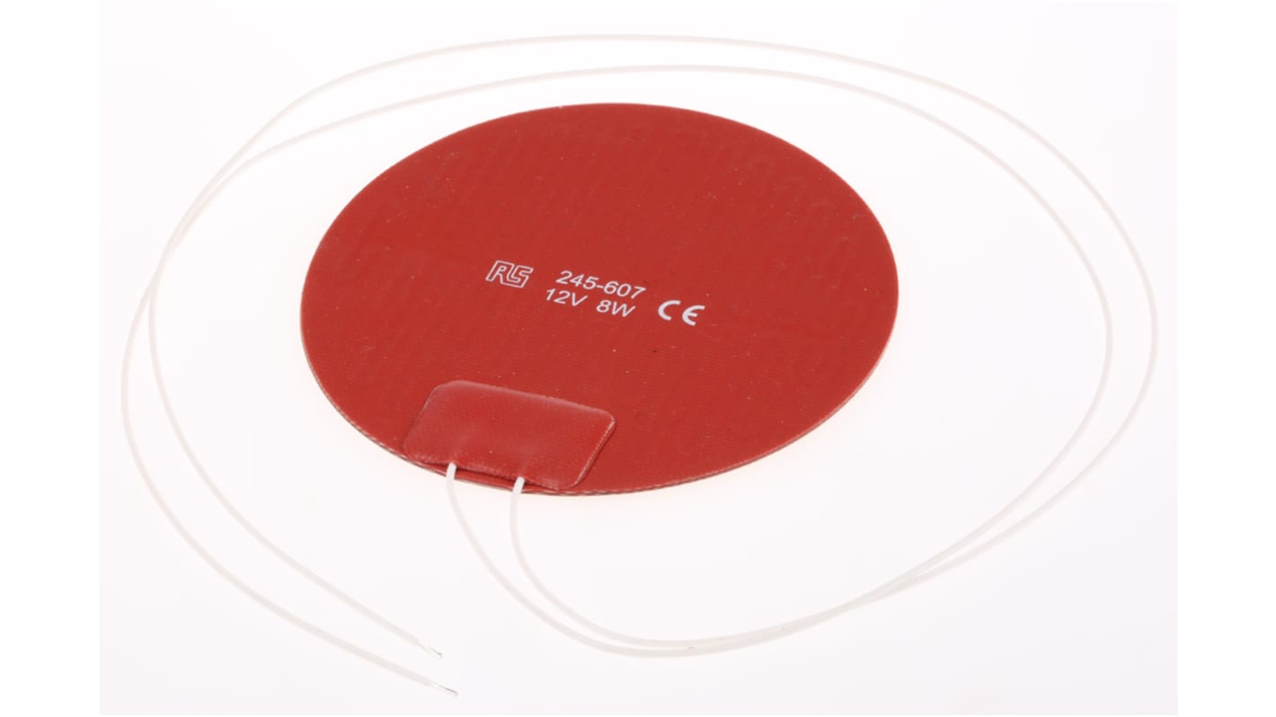 RS PRO Silicone Heater Mat, 8 W, 12 V dc