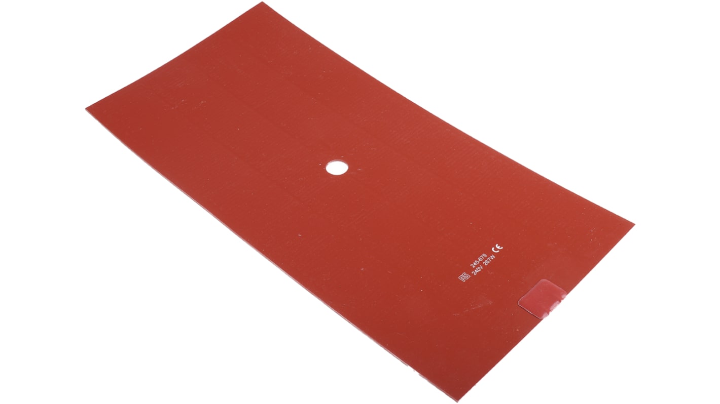 RS PRO Silicone Heater Mat, 267 W, 200 x 400mm, 240 V ac
