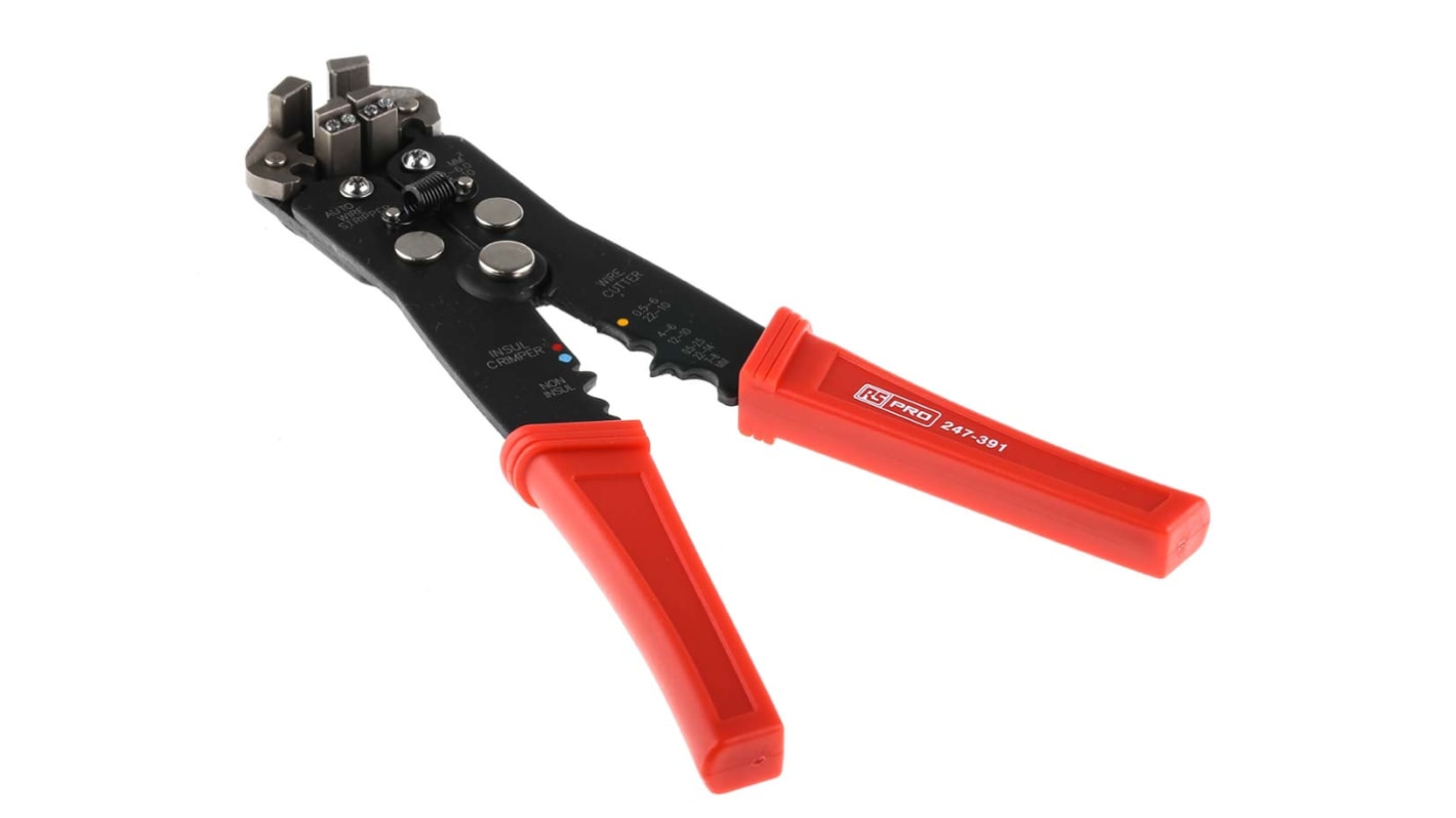 RS PRO Wire Stripper, 0.13 mm² Min, 6mm Max, 205 mm Overall