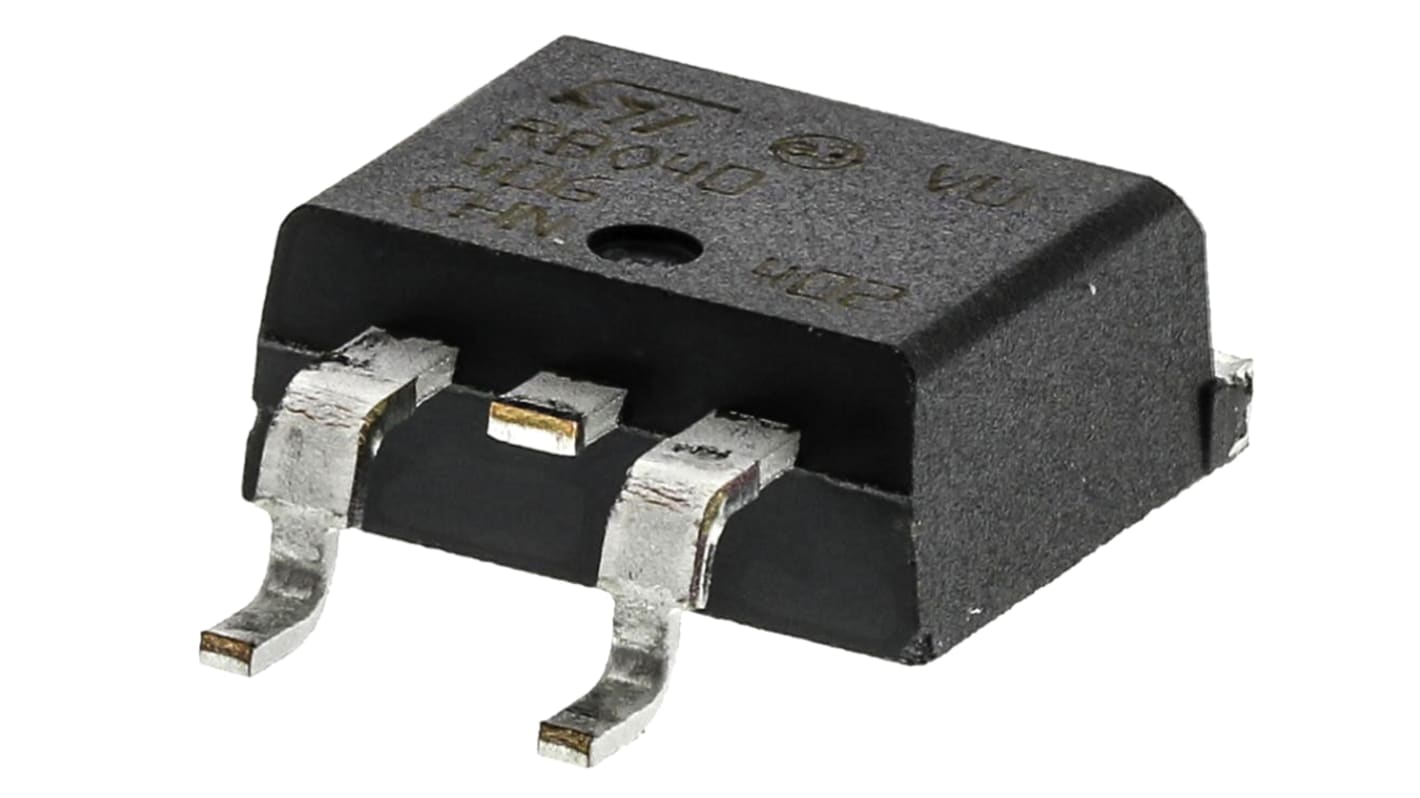 STMicroelectronics RBO40-40G, Reverse Battery and TVS, 3-Pin D2PAK (TO-263)