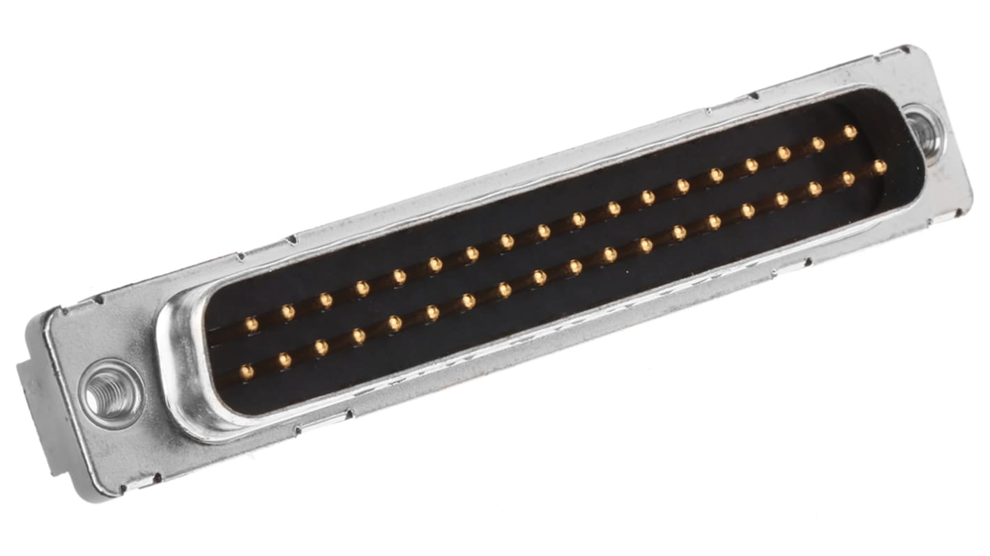 Amphenol Communications Solutions Delta D 37 Way Through Hole D-sub Connector Plug, 2.76mm Pitch, with M3 Inserts