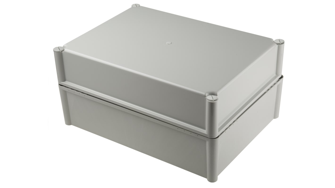 Contenitore Fibox in Policarbonato 378 x 278 x 180mm, col. Grigio, IP54