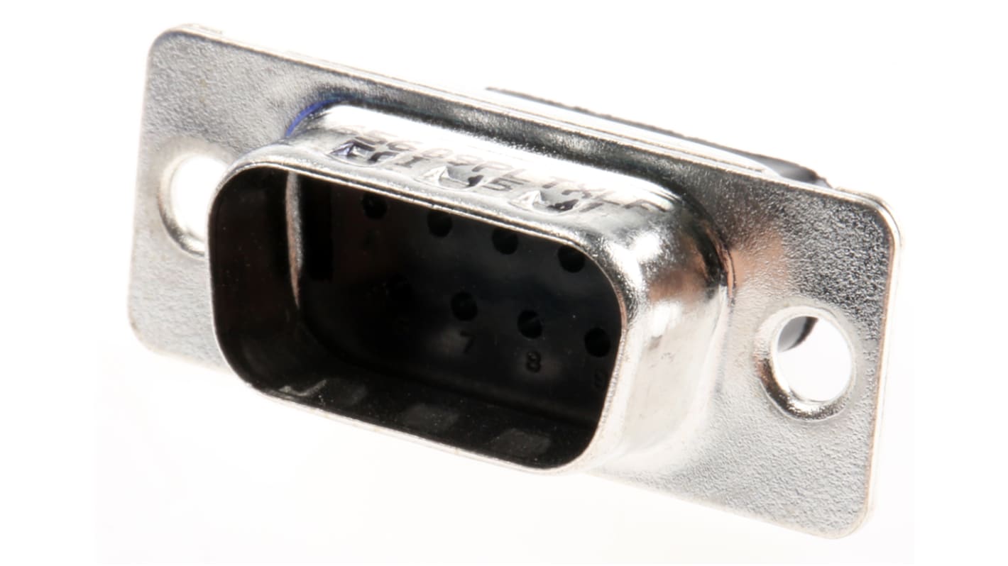 Connettore D-Sub Amphenol Communications Solutions, Maschio, 9 vie, terminazione a crimpare