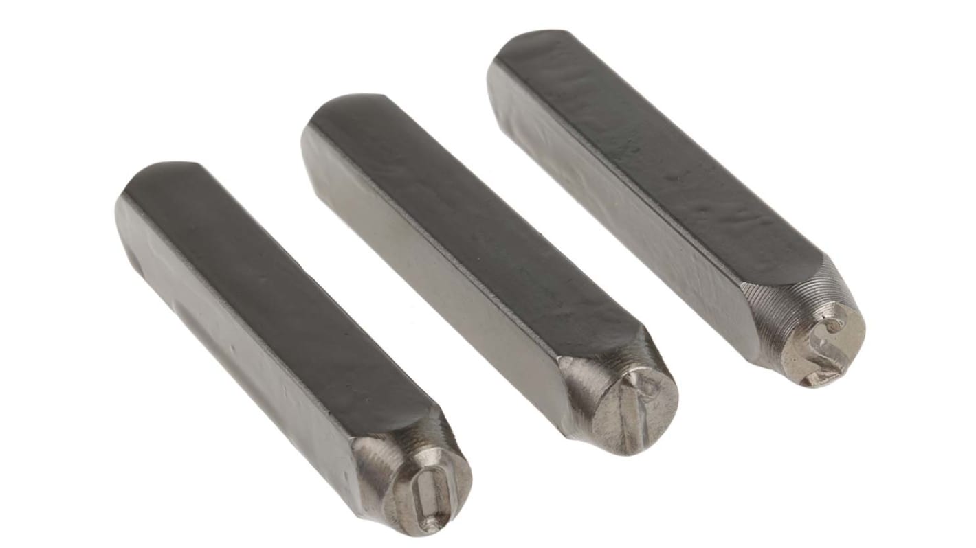 RS PRO Mærkestempler i sæt, Tegnhøjde: 8mm, 9 Dele, (0 → 9)