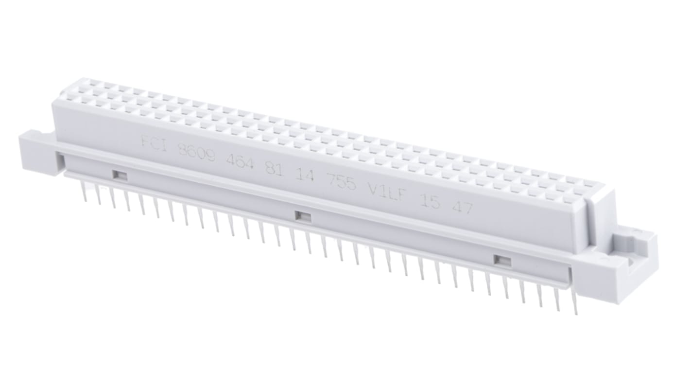 Amphenol Communications Solutions 64 Way 2.54mm Pitch, Type C Class C2, 2 Row, Straight DIN 41612 Connector, Socket