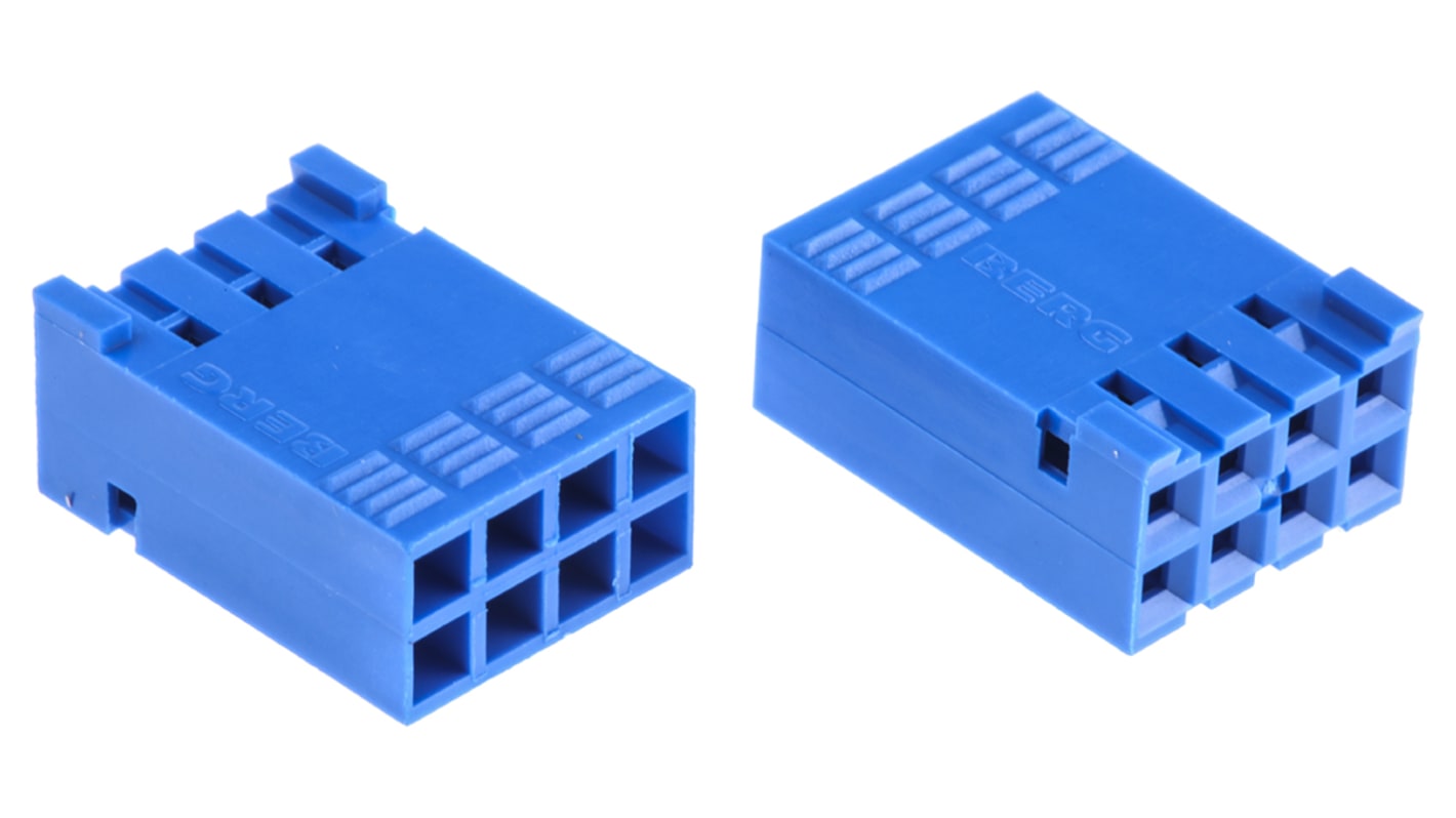 Amphenol ICC, DUBOX Female Connector Housing, 2.54mm Pitch, 8 Way, 2 Row