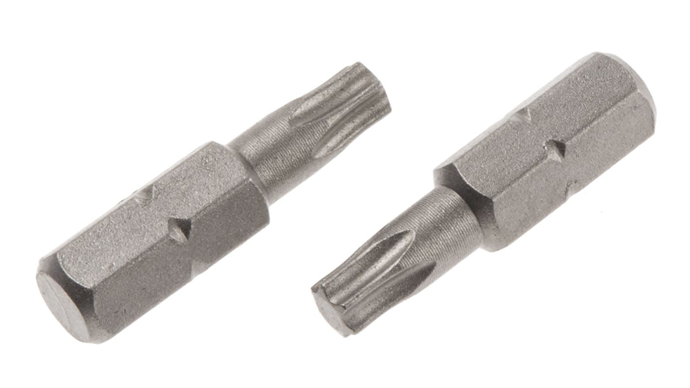RS PRO Torx Screwdriver Bit, T25 Tip, 25 mm Overall