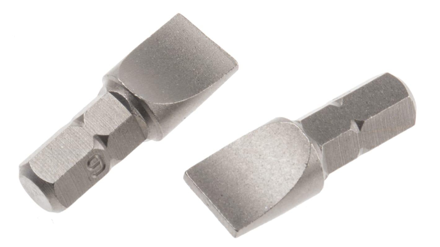 RS PRO Slotted Screwdriver Bit, SL9 Tip