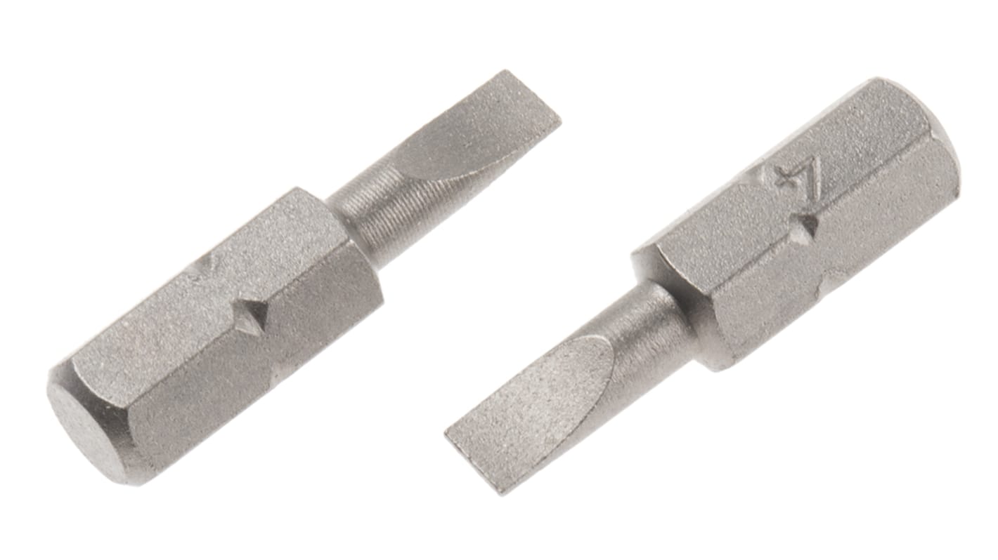RS PRO Slotted Screwdriver Bit, SL4 Tip