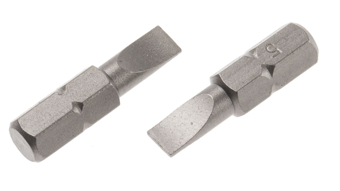 RS PRO Slotted Screwdriver Bit, SL5 Tip