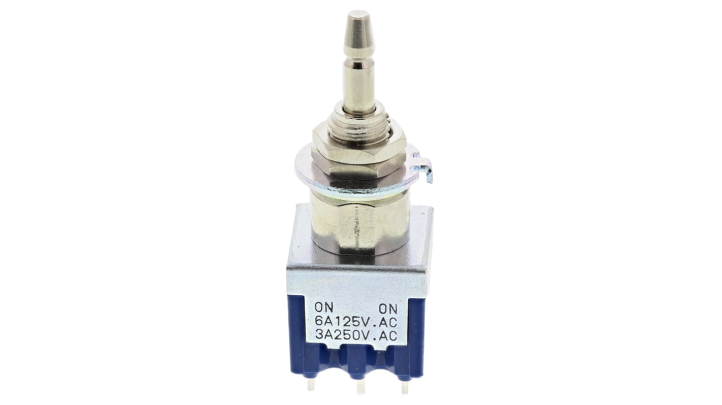 Honeywell Miniature Push Button Switch, Latching, Panel Mount, 6.5mm Cutout, DPDT