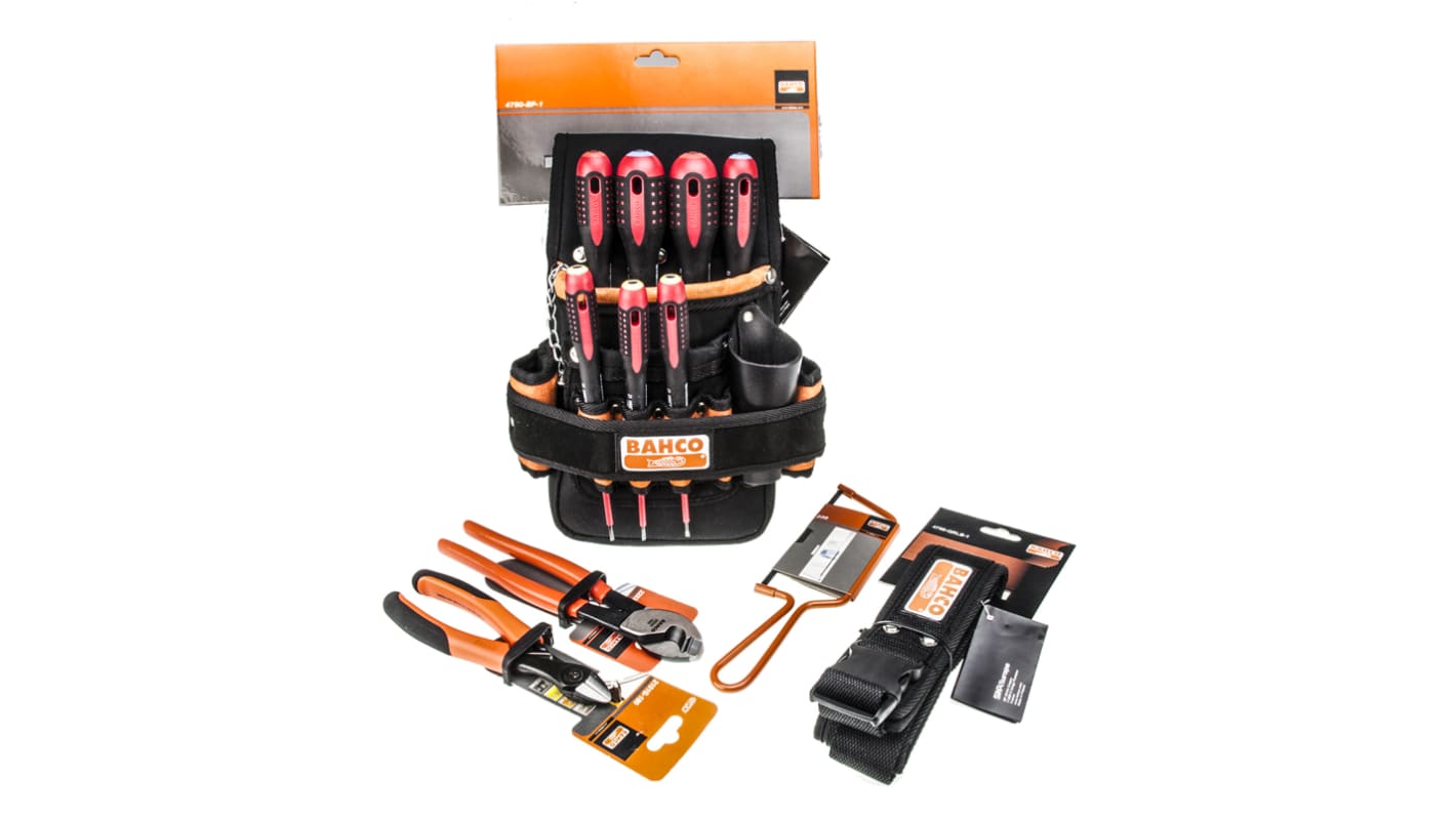 Bahco 10 Piece Electricians Tool Kit with Pouch, VDE Approved