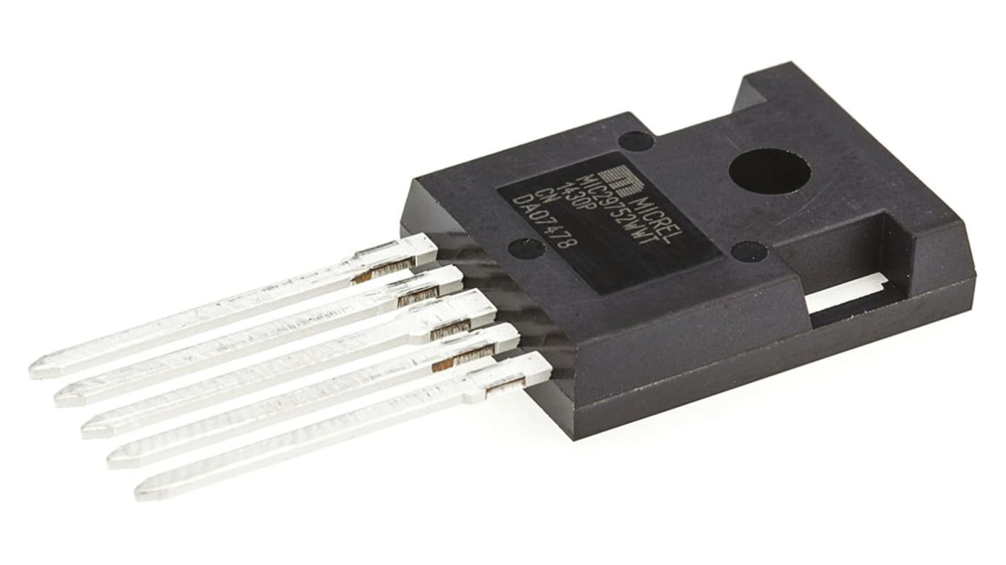 Microchip MIC29752WWT, 1 Low Dropout Voltage, Voltage Regulator 7.5A, 1.25 → 26 V 5-Pin, TO-247