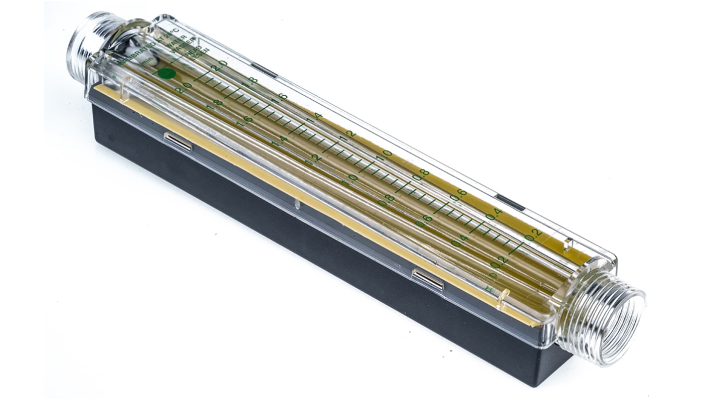 Caudalímetro Parker S para Líquido, 0,2 l/min → 2 l/min, 10bar, Ø tubería 3/4 pulg.