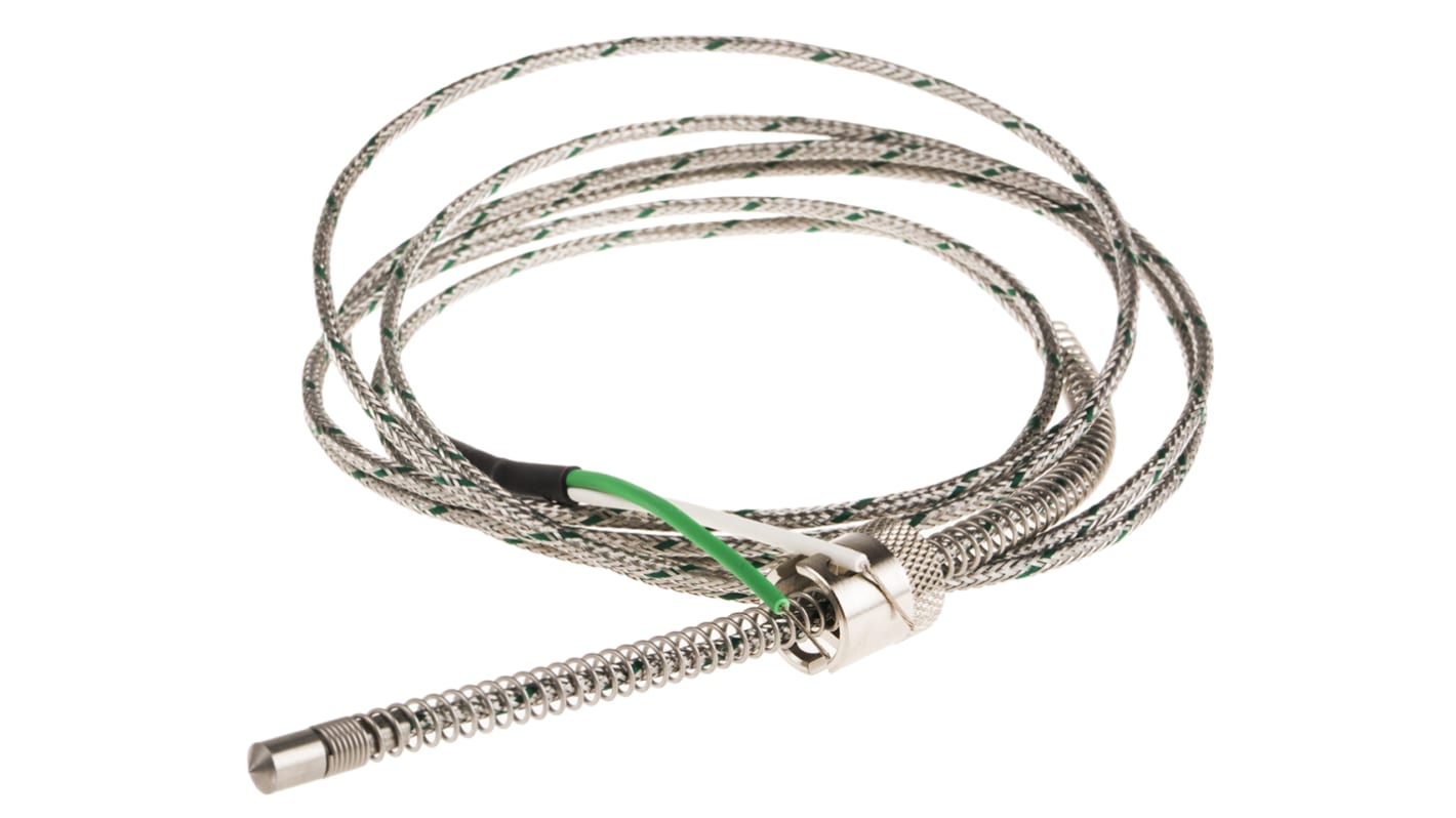 Termopar tipo K RS PRO, Ø sonda 6mm x 170mm, temp. máx +400°C, cable de 2m, conexión Cable