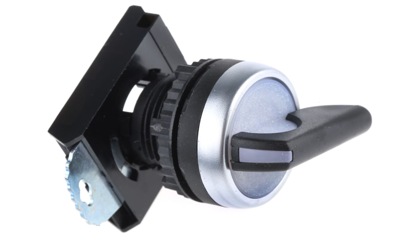 BACO BACO Series 3 Position Selector Switch Head, 22mm Cutout, Black Handle