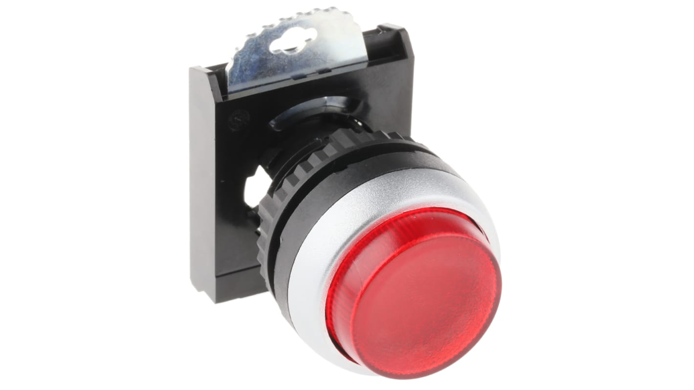 BACO Series Red Illuminated Stay Put Push Button Head, 22mm Cutout, IP66