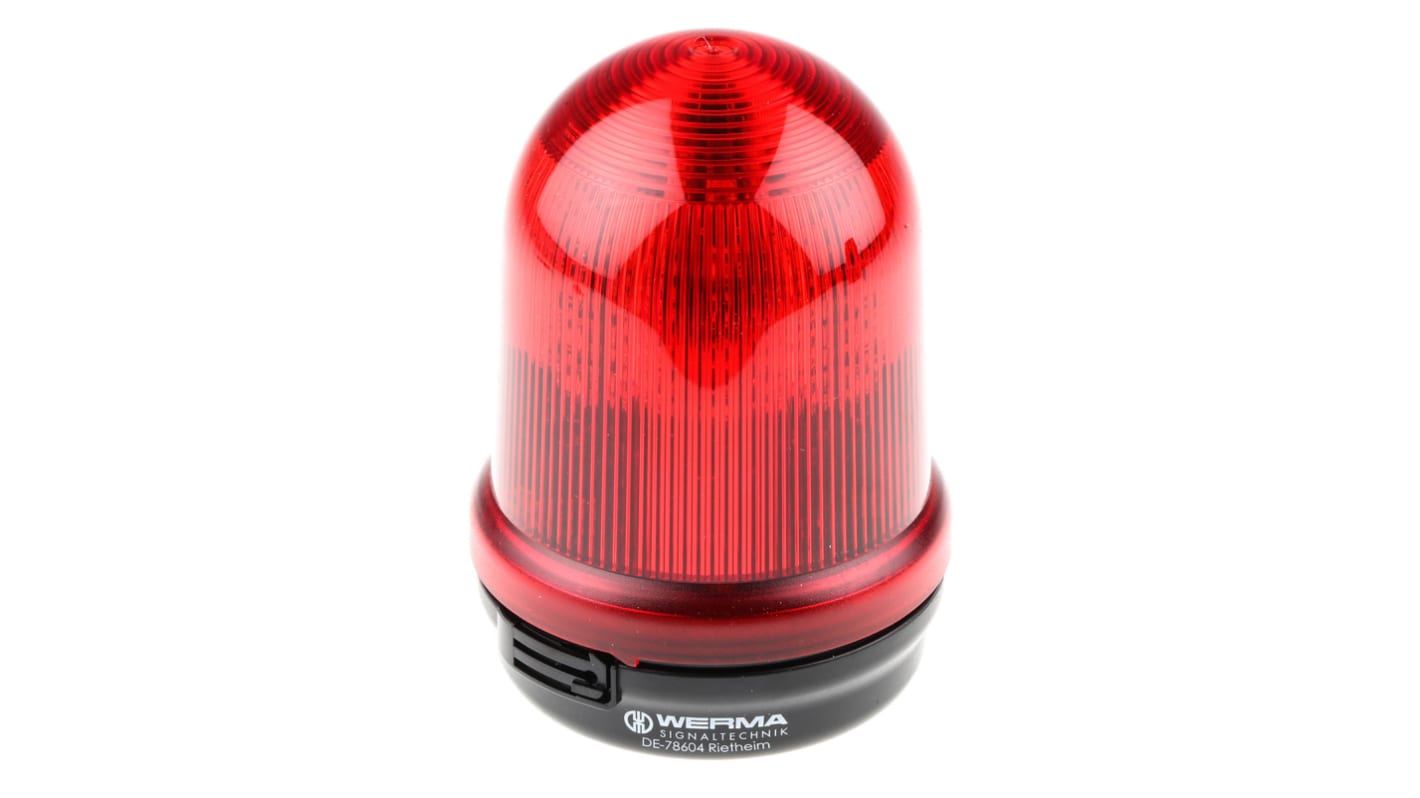 Segnalatore Lampeggiante, Rotante, Fisso Werma, LED, Rosso, 24 V c.c.