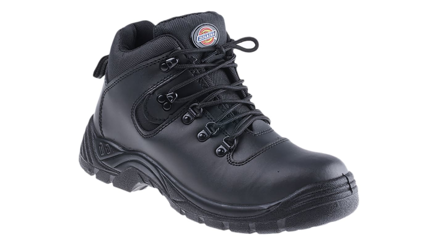 Dickies Fury EN20345 S1P, Herren, Sicherheitsstiefel Schwarz, mit Stahl-Schutzkappe , Größe 42 / UK 8