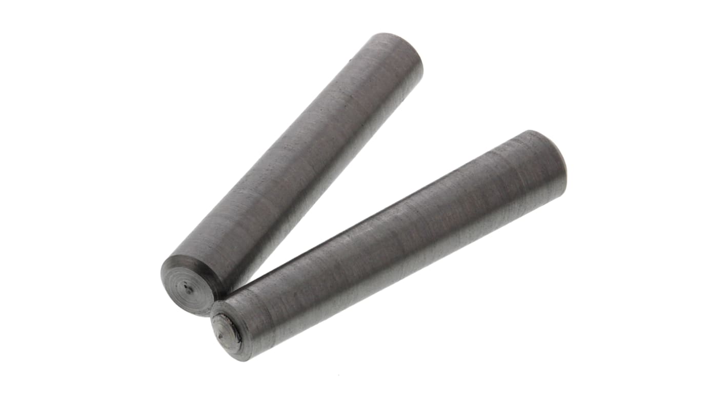 2mm Diameter Plain Steel Taper Dowel Pin 12mm Long