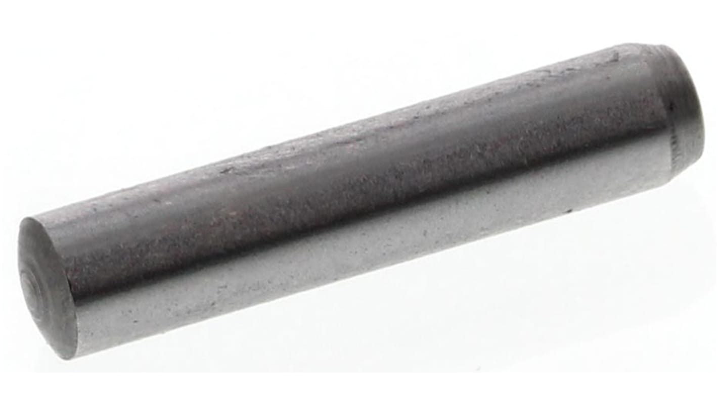 Pin tassello Parallelo RS PRO in Acciaio Liscio, diametro 2.5mm, lunghezza 12mm
