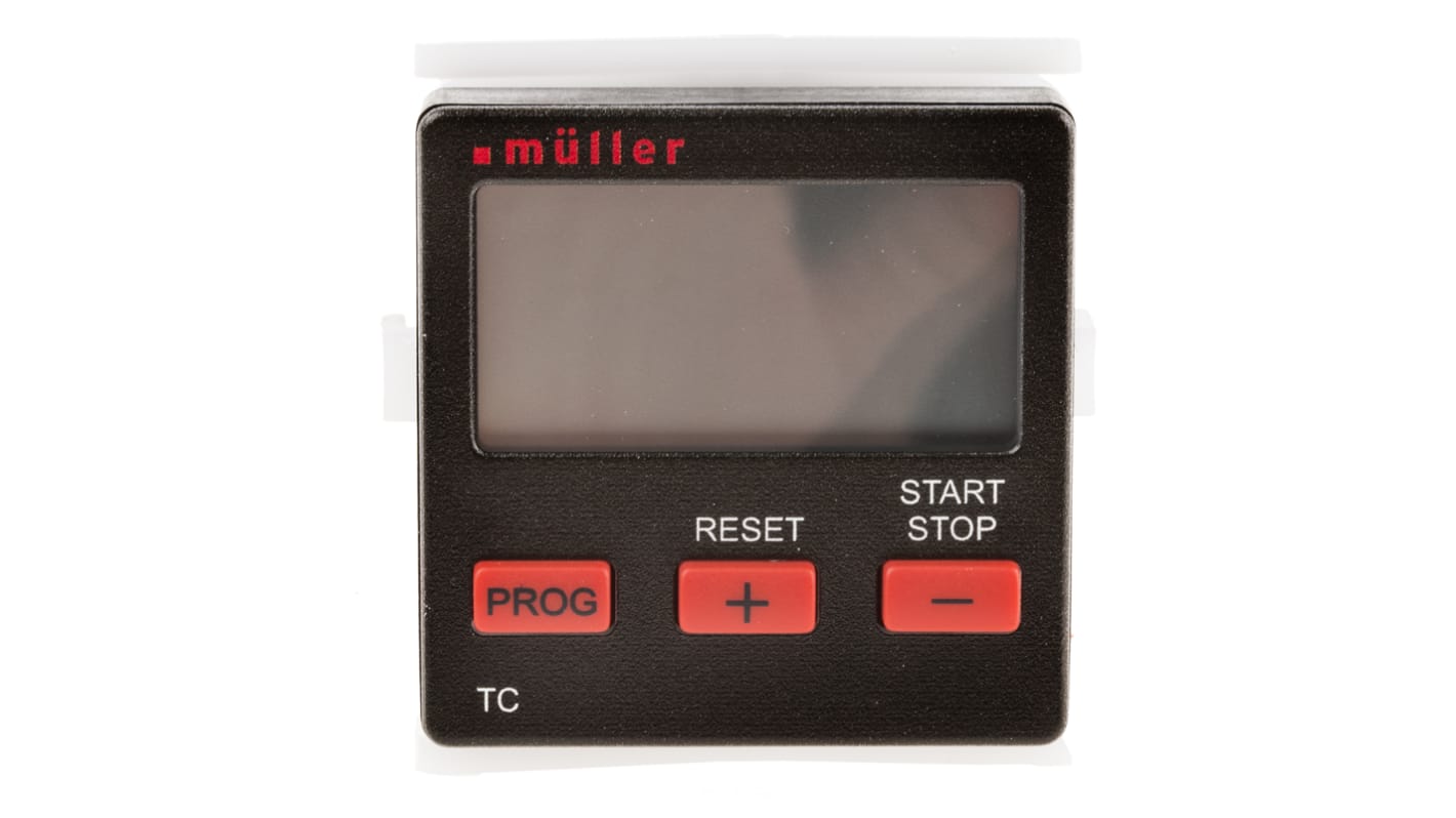 Muller 数字面板安装式定时开关, 单通道, 230 V 交流电源, 单刀双掷, 可设秒