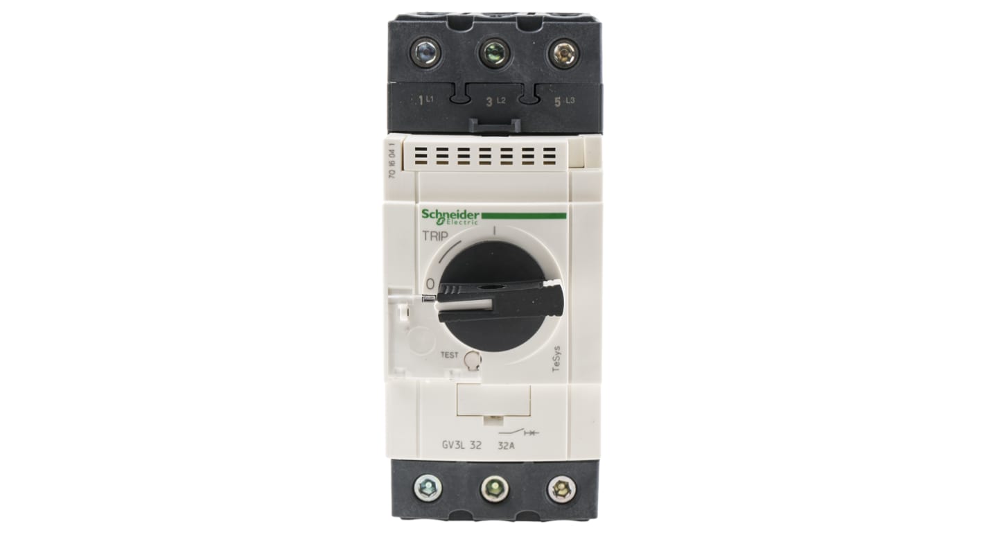 Schneider Electric 32A 3P热断路器, 690V, DIN导轨, GV3系列
