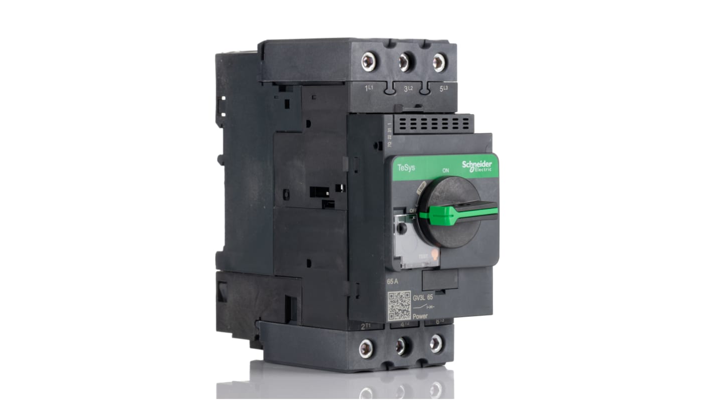 Schneider Electric 65A 3P热断路器, 690V, DIN导轨, GV3系列