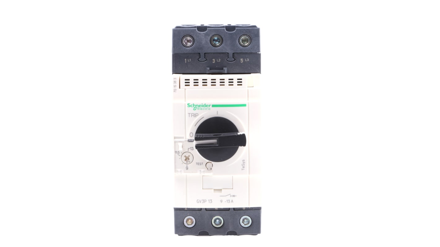 Schneider Electric TeSys Thermal Circuit Breaker - GV3 3 Pole 690V Voltage Rating DIN Rail Mount, 13A Current Rating