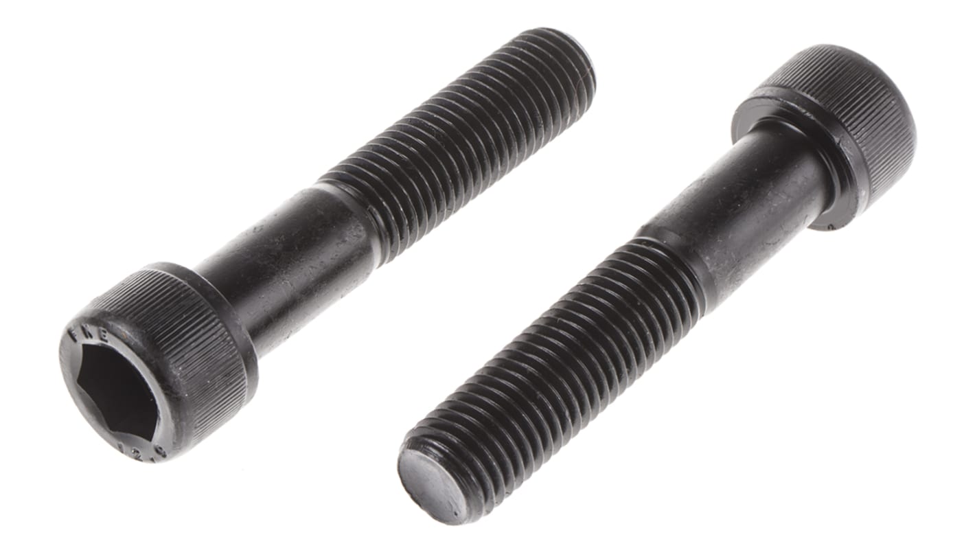 Śruba imbusowa M16 długość 80mm Nakrętka, gniazdo sześciokątne Stalowe RS PRO