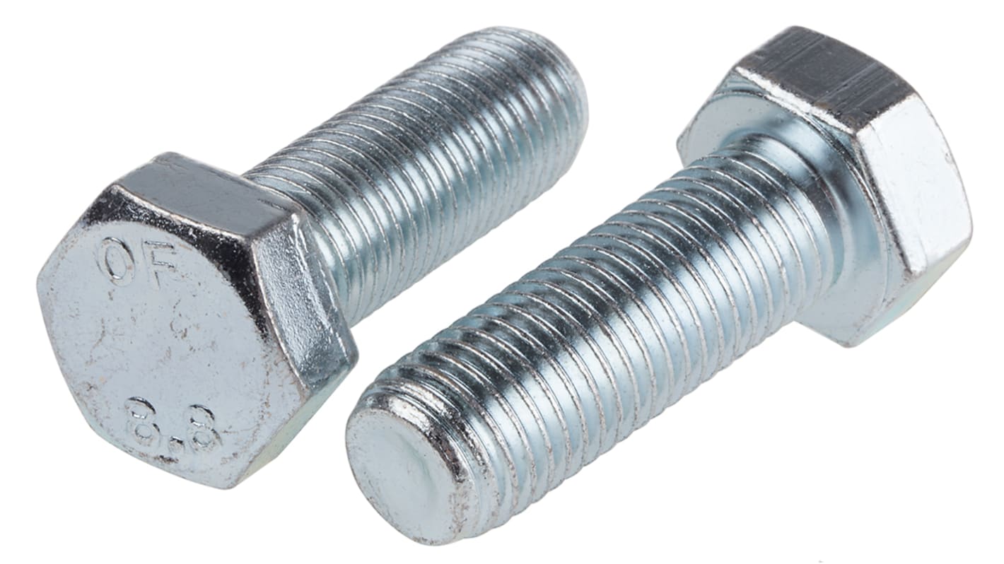 Vite metrica RS PRO in Acciaio  ad alta resistenza, M16 x 45.0mm