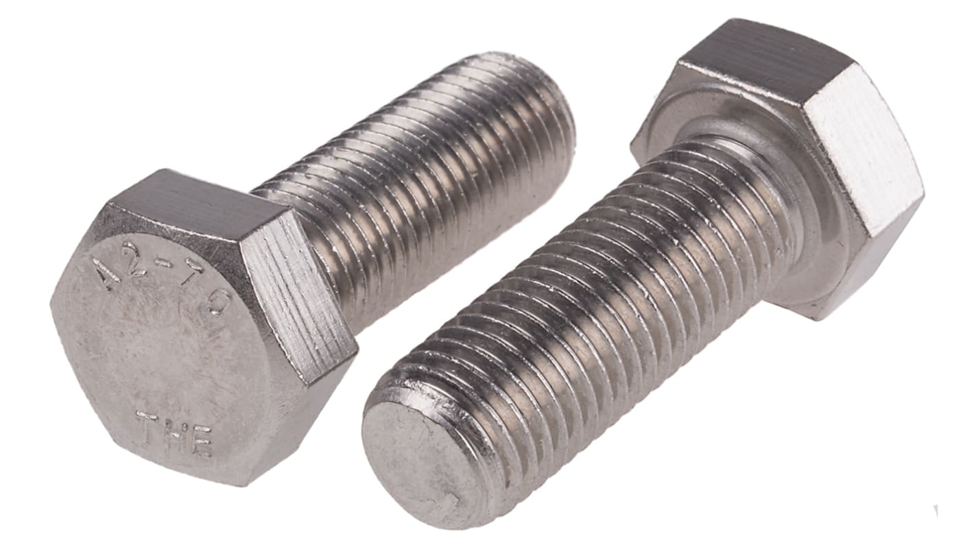 Śruba z łbem sześciokątnym gwint M16 45.0mm skok 2.0mm Stal nierdzewna Sześciokątny RS PRO